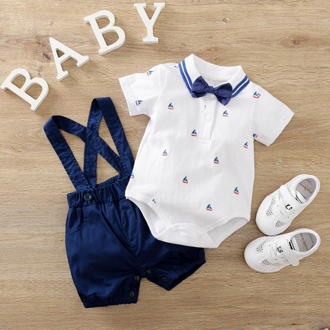 Conjunto moño navy