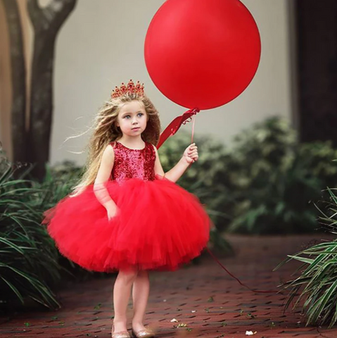 Sweet party dress red