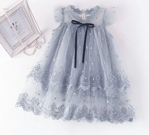 Vestido princess gris