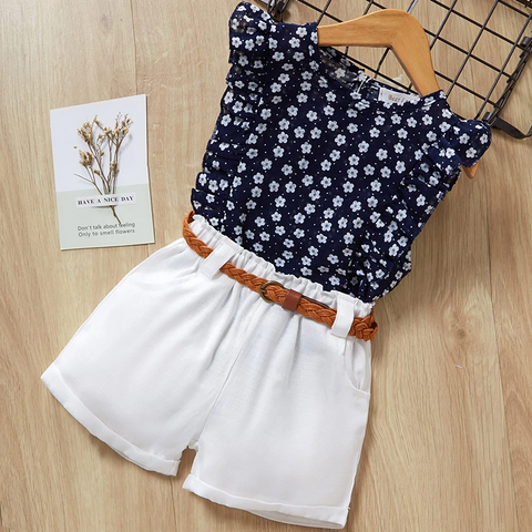 Conjunto blusa floral